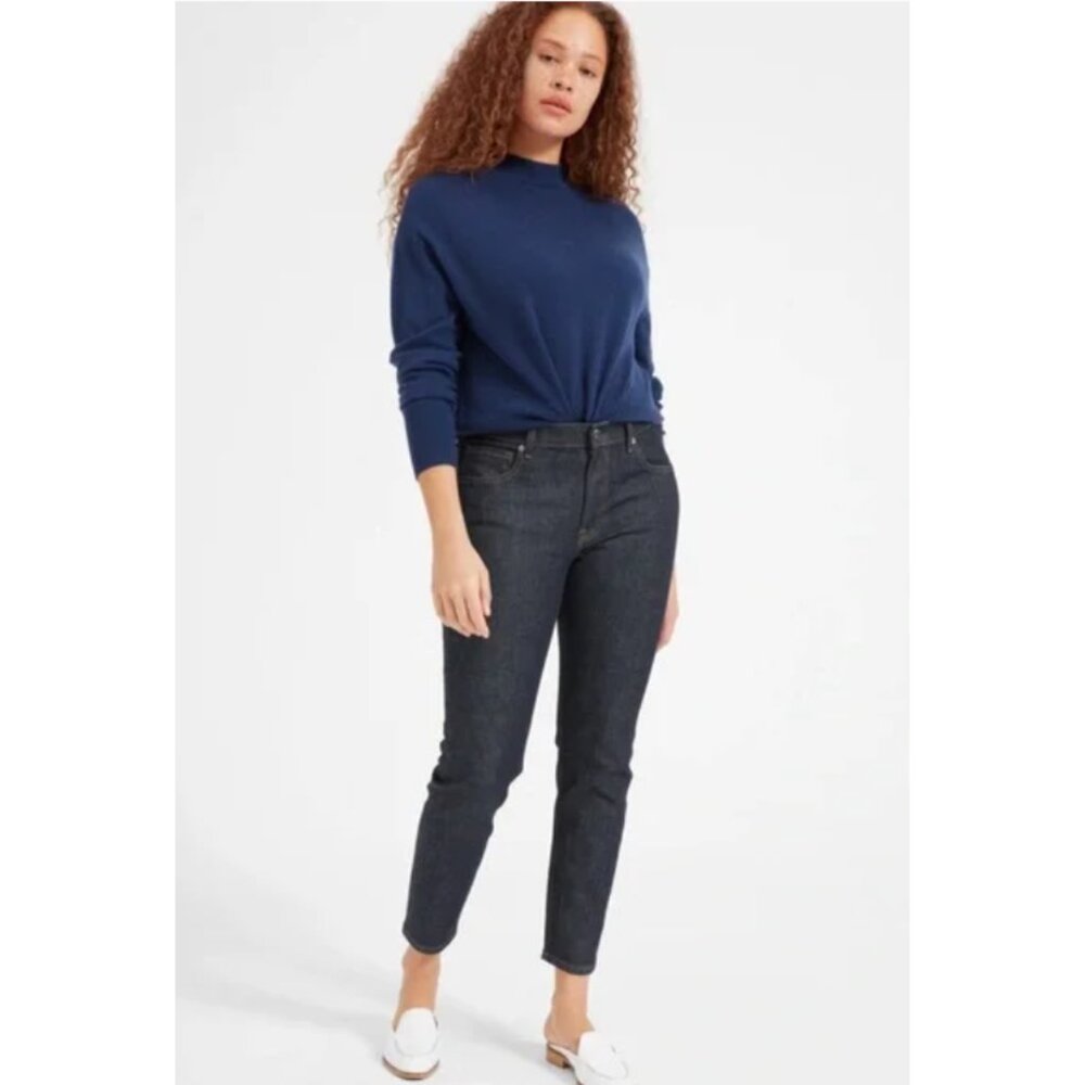 NWT Everlane Mid Rise Ankle Skinny Jean Indigo